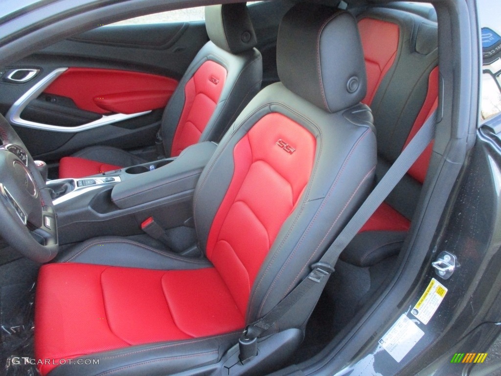Adrenaline Red Interior 2018 Chevrolet Camaro SS Coupe Photo #124279653
