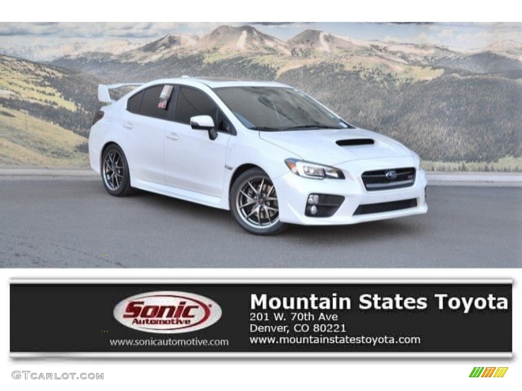 Crystal White Pearl Subaru WRX