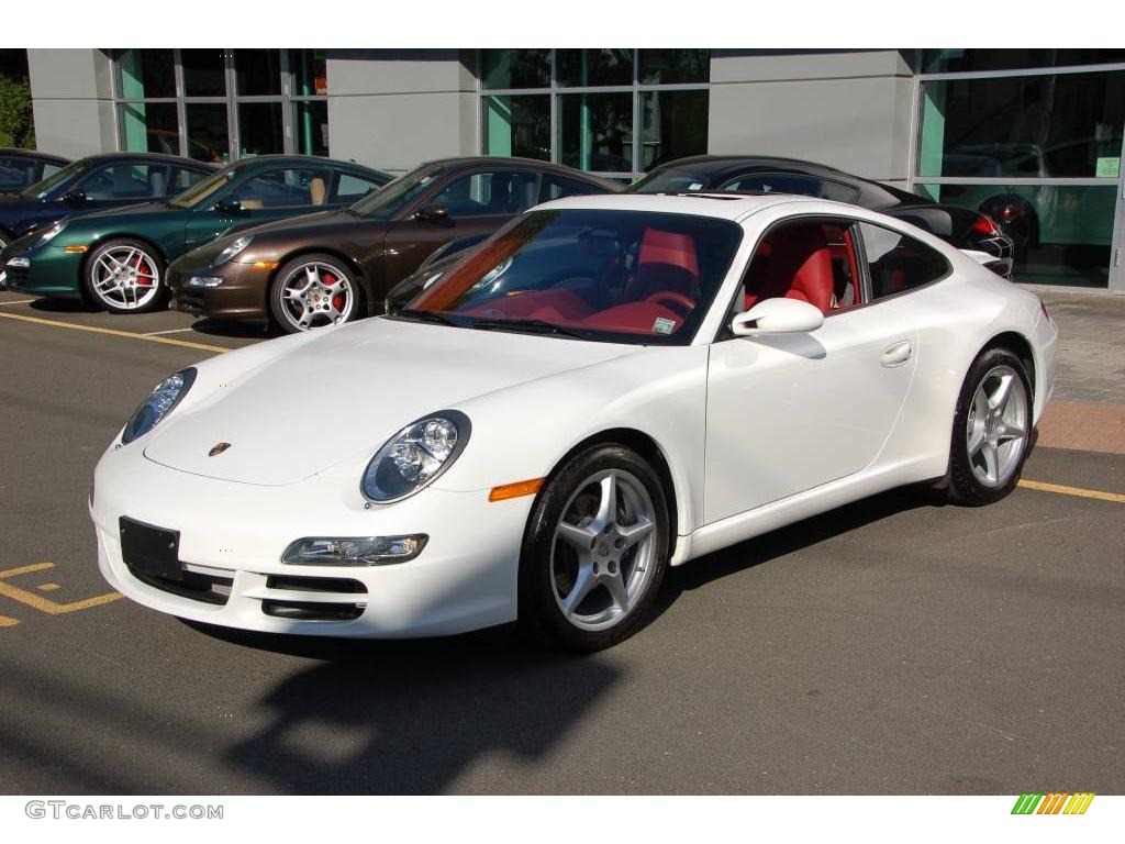 2008 911 Carrera Coupe - Carrara White / Carrera Red photo #30