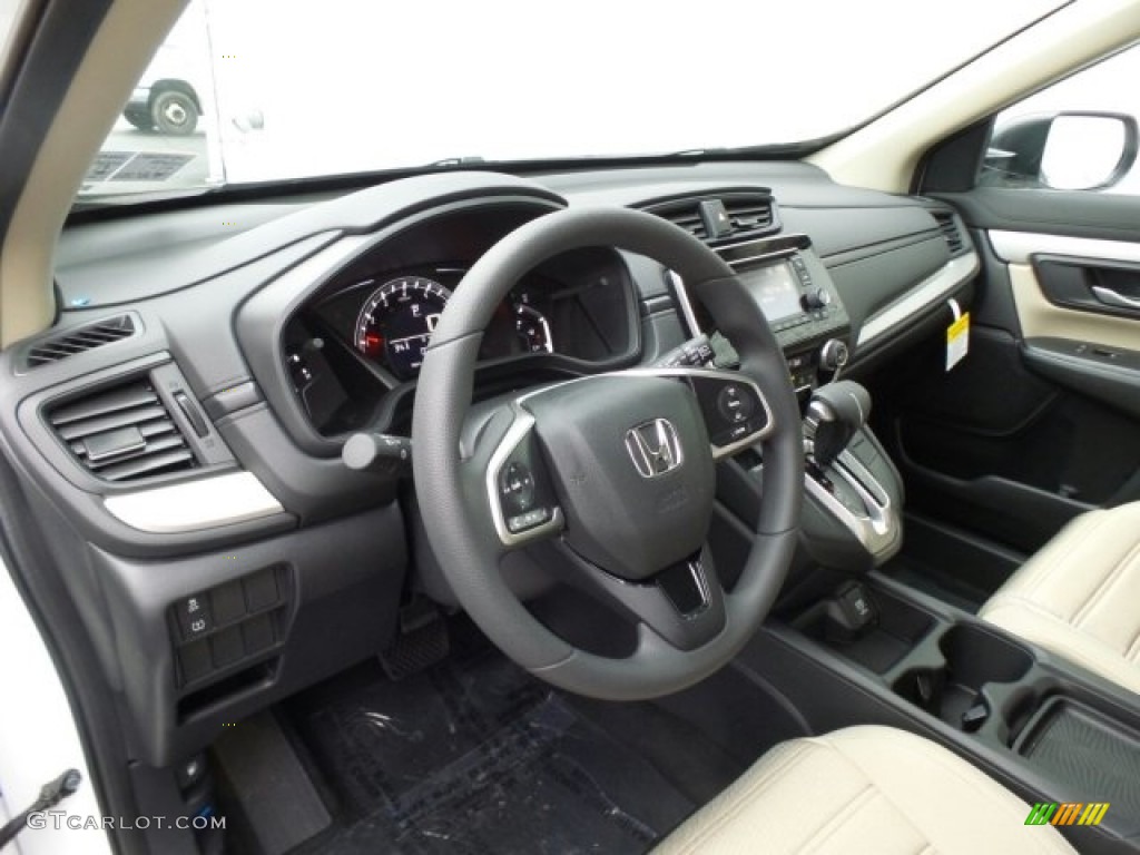 2018 CR-V LX AWD - White Diamond Pearl / Ivory photo #8