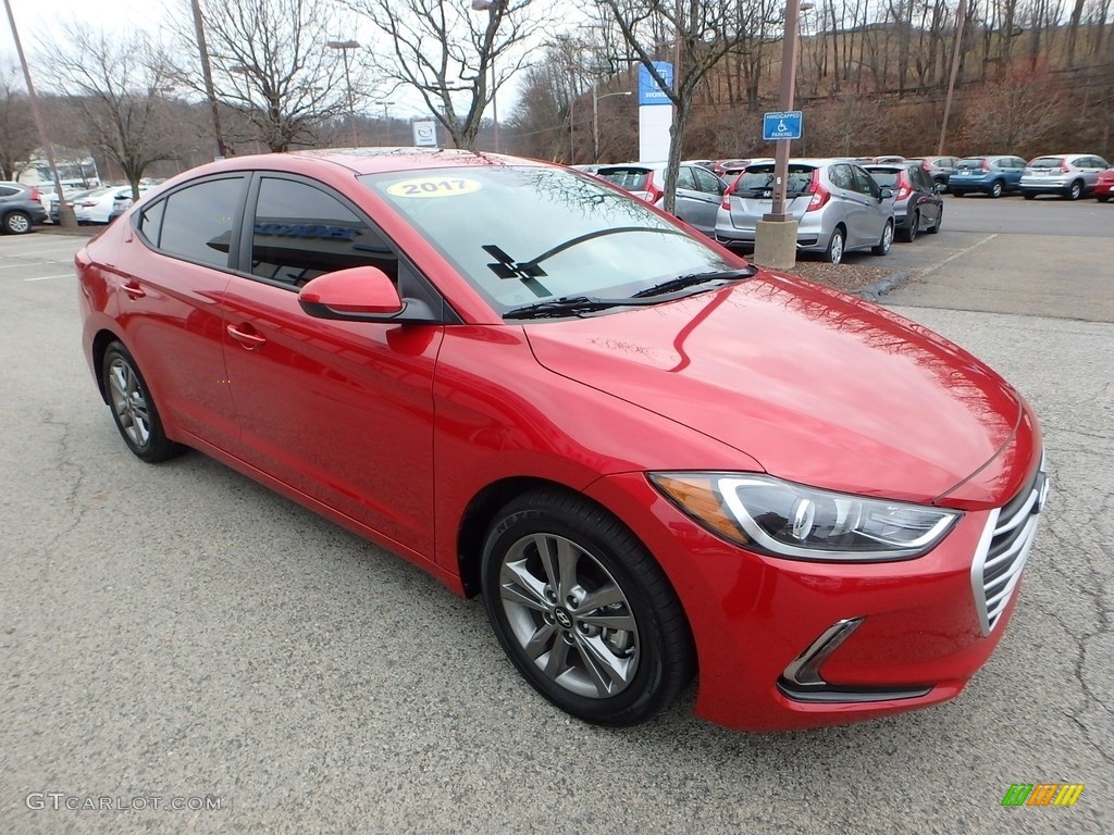 2017 Elantra Value Edition - Red / Black photo #7