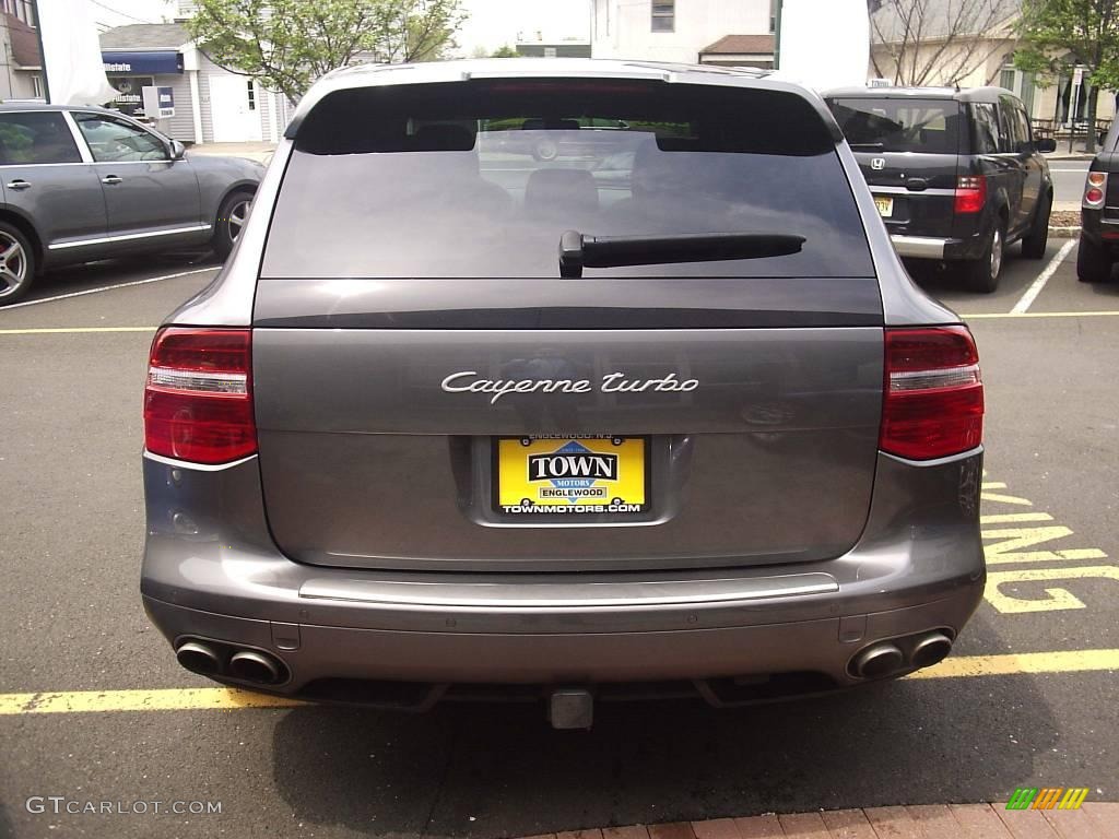 2008 Cayenne Turbo - Meteor Grey Metallic / Black photo #5