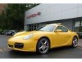 2008 Speed Yellow Porsche Cayman S #12425481