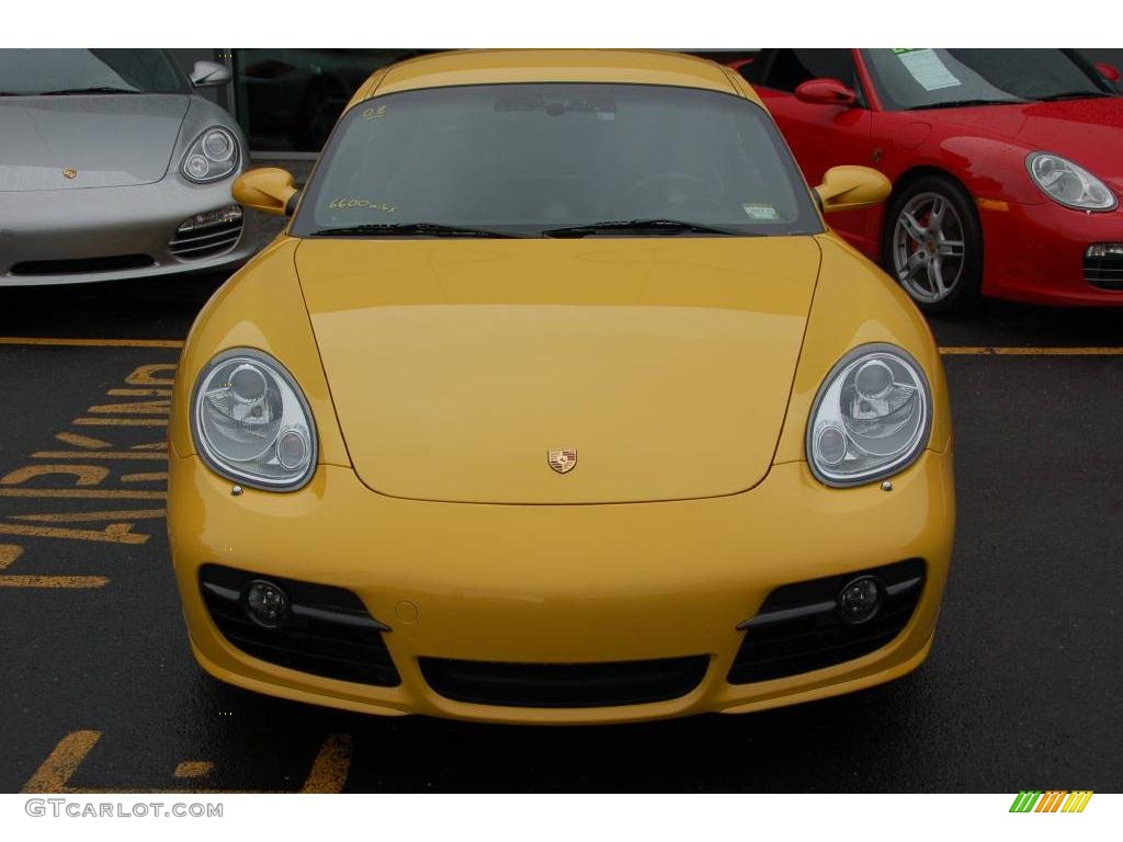 2008 Cayman S - Speed Yellow / Black photo #3