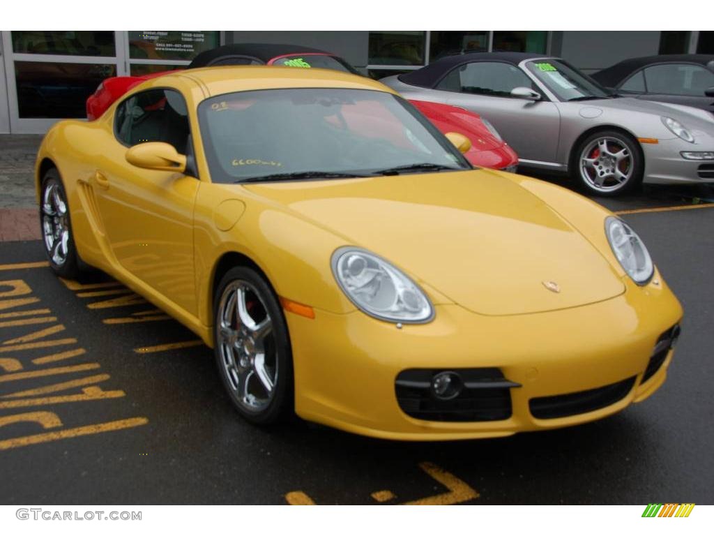 2008 Cayman S - Speed Yellow / Black photo #4