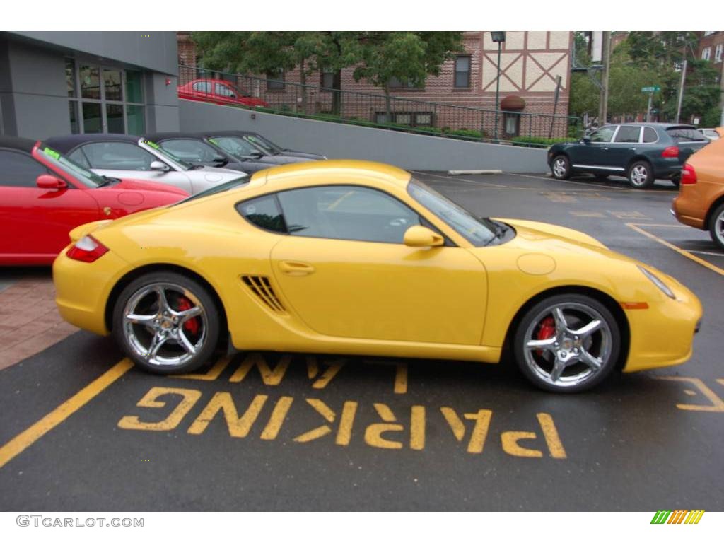 2008 Cayman S - Speed Yellow / Black photo #5