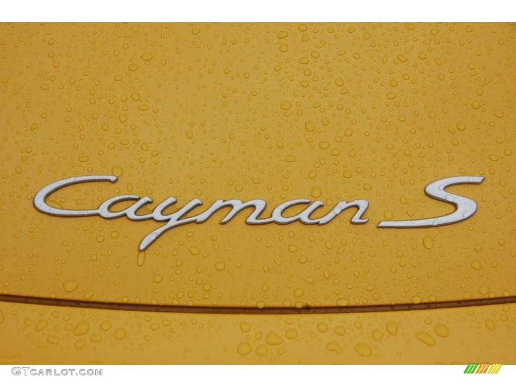 2008 Cayman S - Speed Yellow / Black photo #11