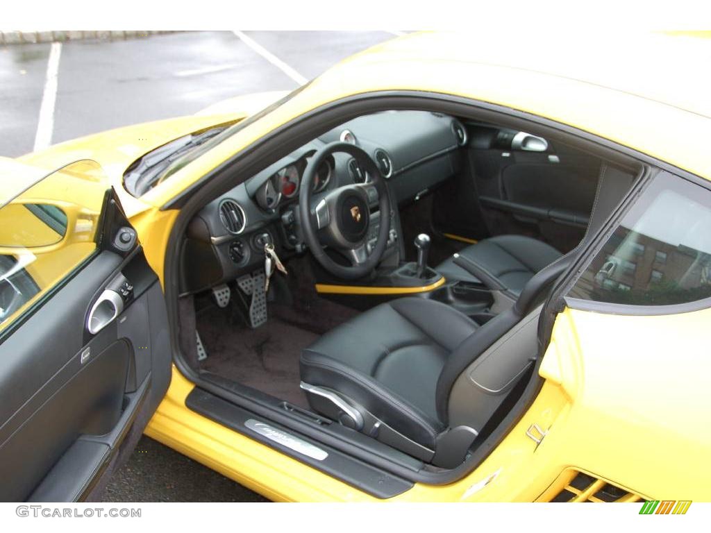 2008 Cayman S - Speed Yellow / Black photo #13