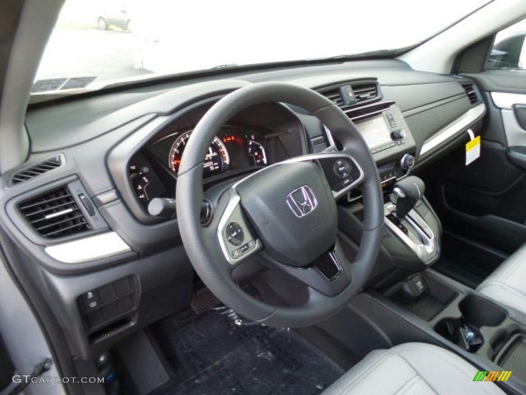 2018 Honda CR-V LX AWD Gray Dashboard Photo #124283763
