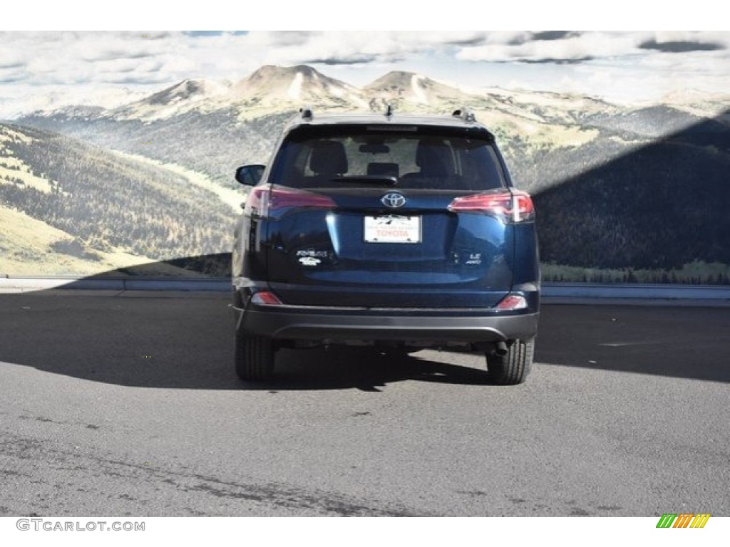 2018 RAV4 LE AWD - Galactic Aqua Mica / Black photo #4