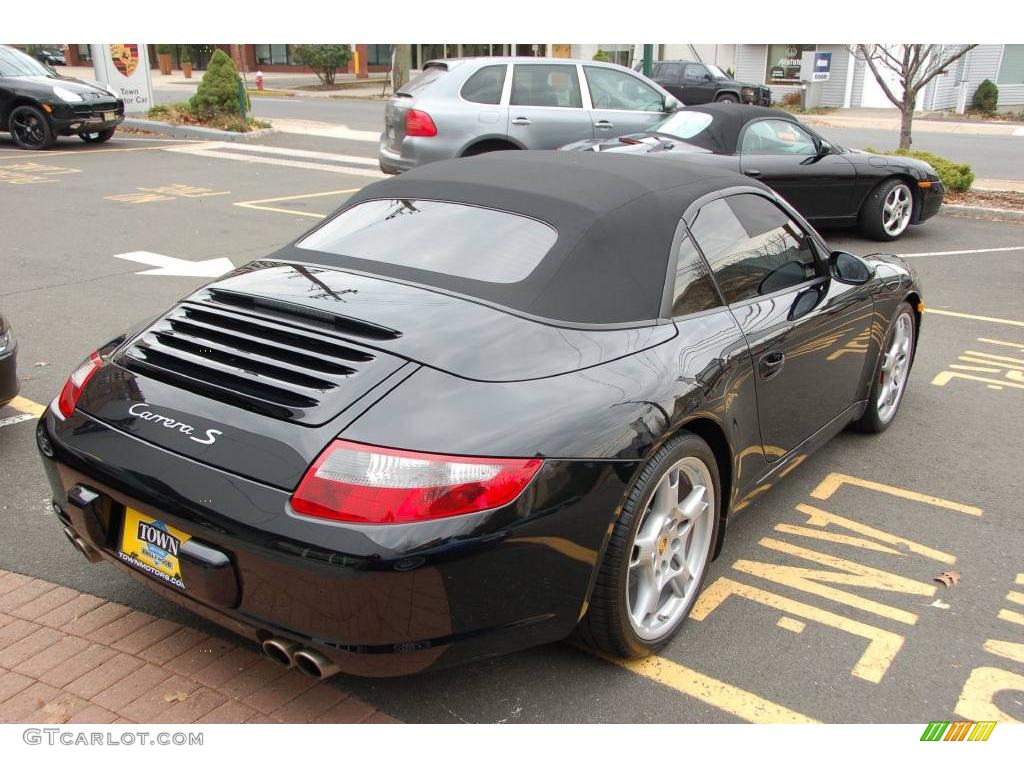 2007 911 Carrera S Cabriolet - Black / Black photo #6