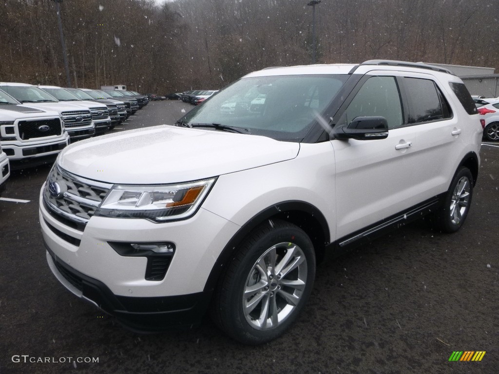 2018 Explorer XLT 4WD - White Platinum / Ebony Black photo #5