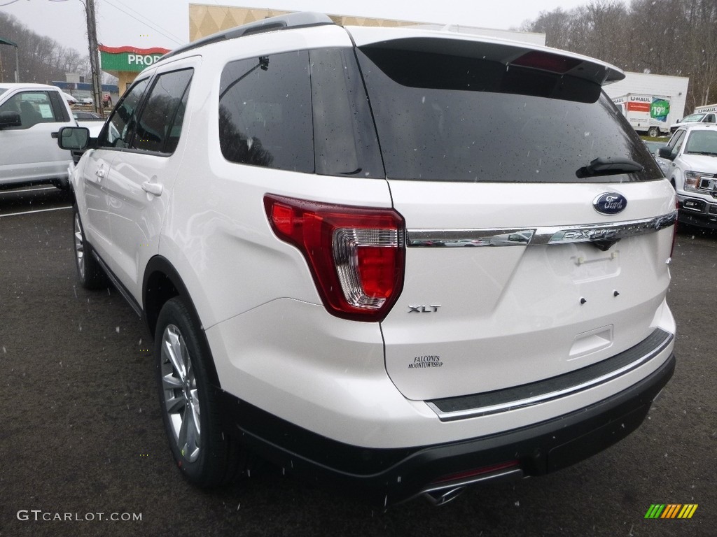2018 Explorer XLT 4WD - White Platinum / Ebony Black photo #6