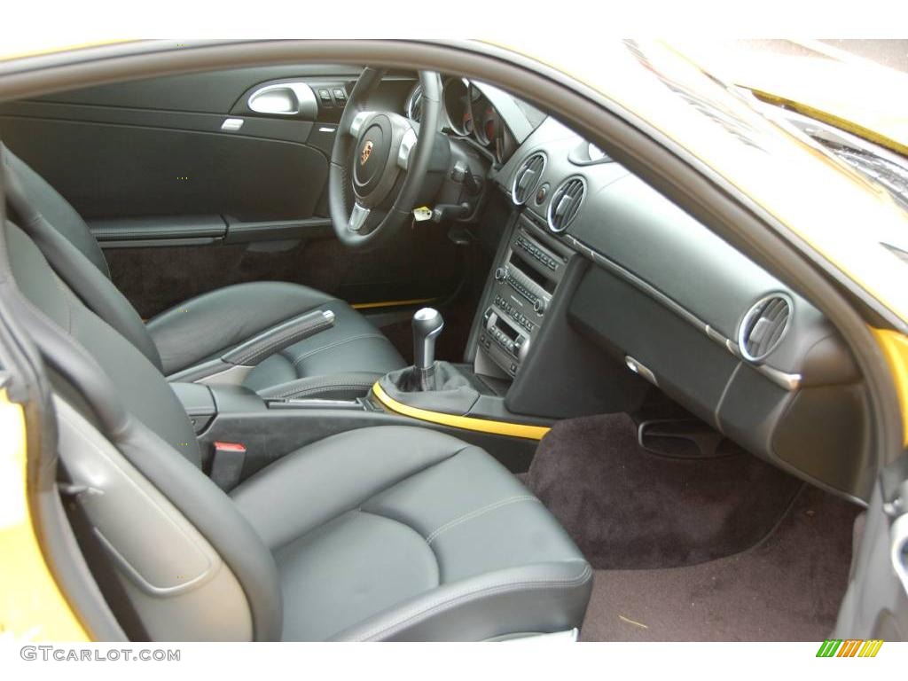 2008 Cayman S - Speed Yellow / Black photo #21