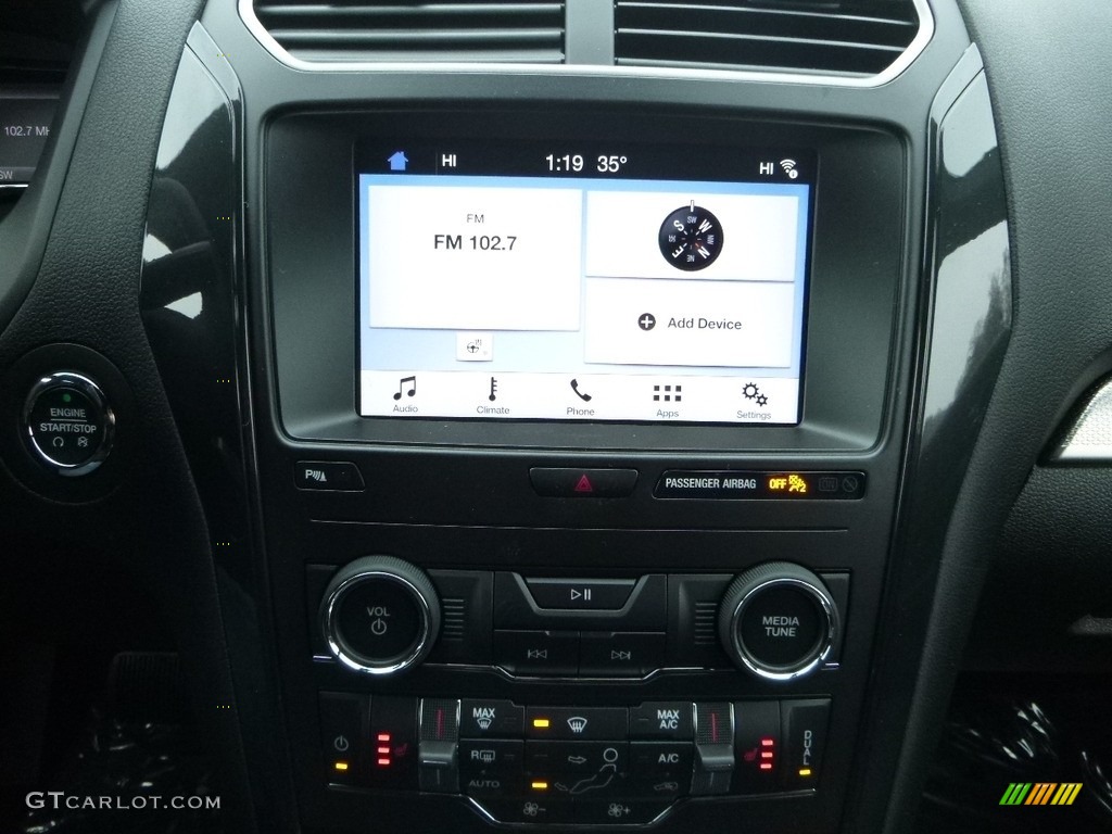 2018 Explorer XLT 4WD - White Platinum / Ebony Black photo #14