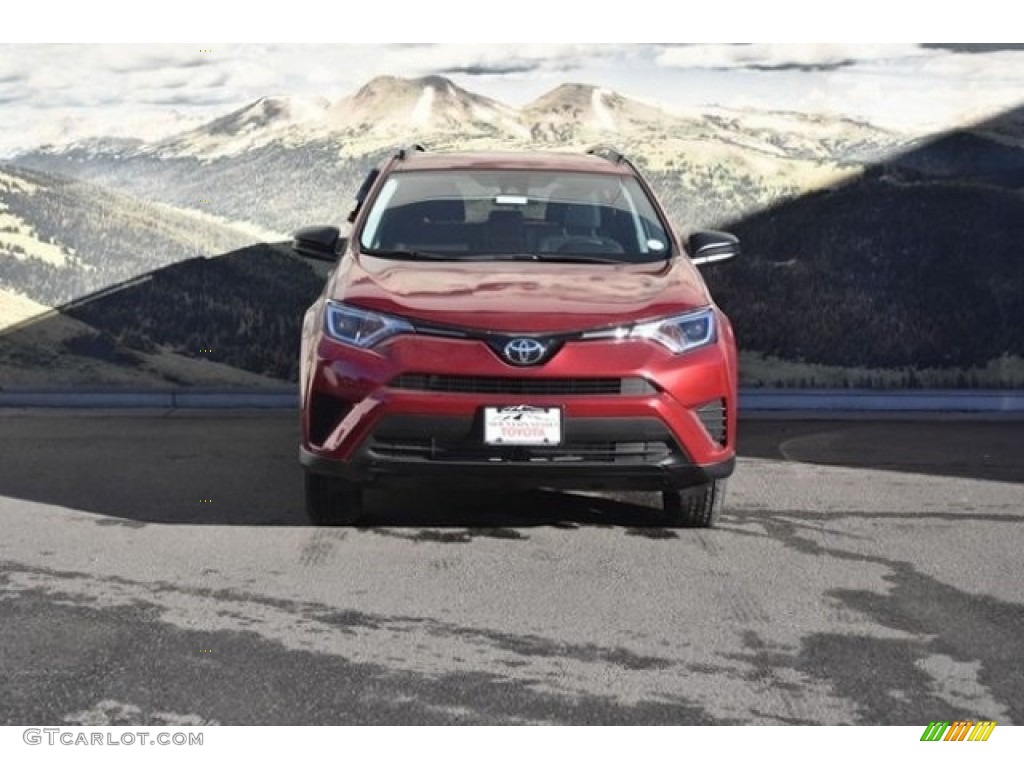 2018 RAV4 LE AWD - Ruby Flare Pearl / Black photo #2