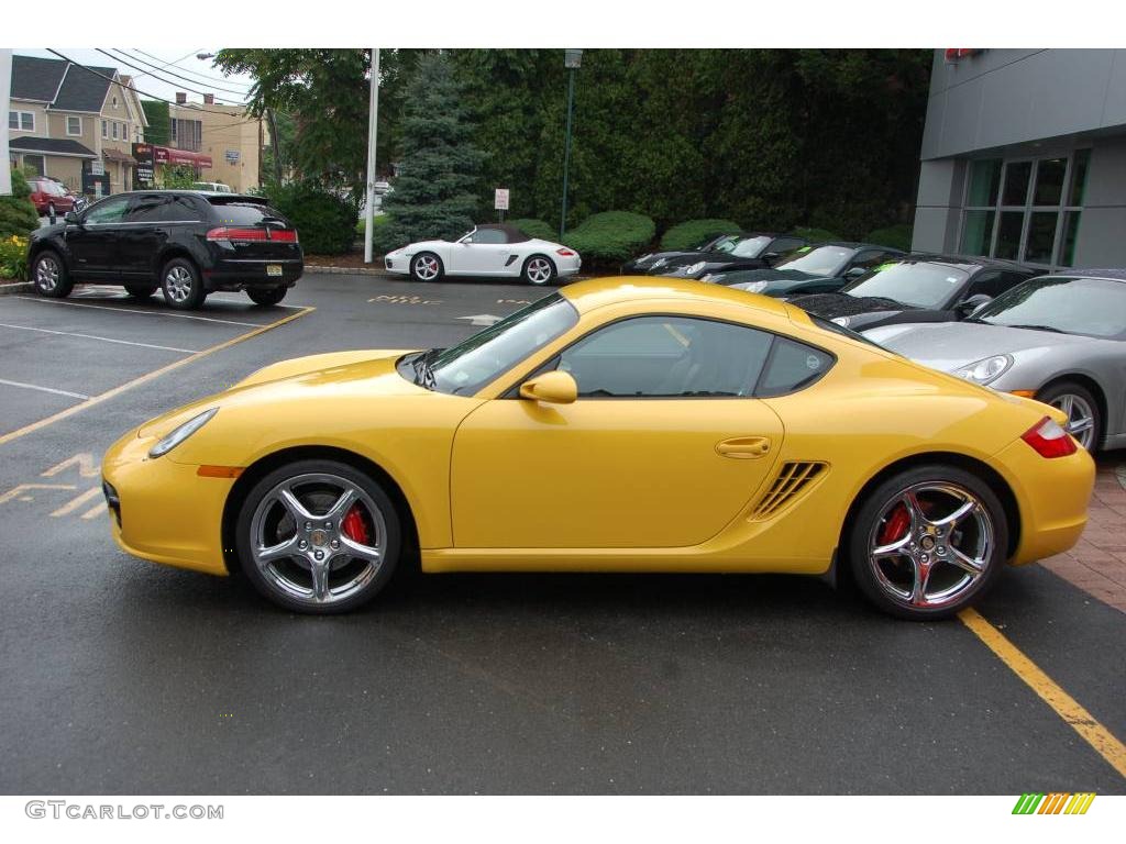 2008 Cayman S - Speed Yellow / Black photo #25