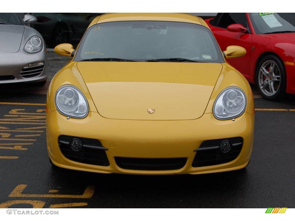 2008 Cayman S - Speed Yellow / Black photo #29