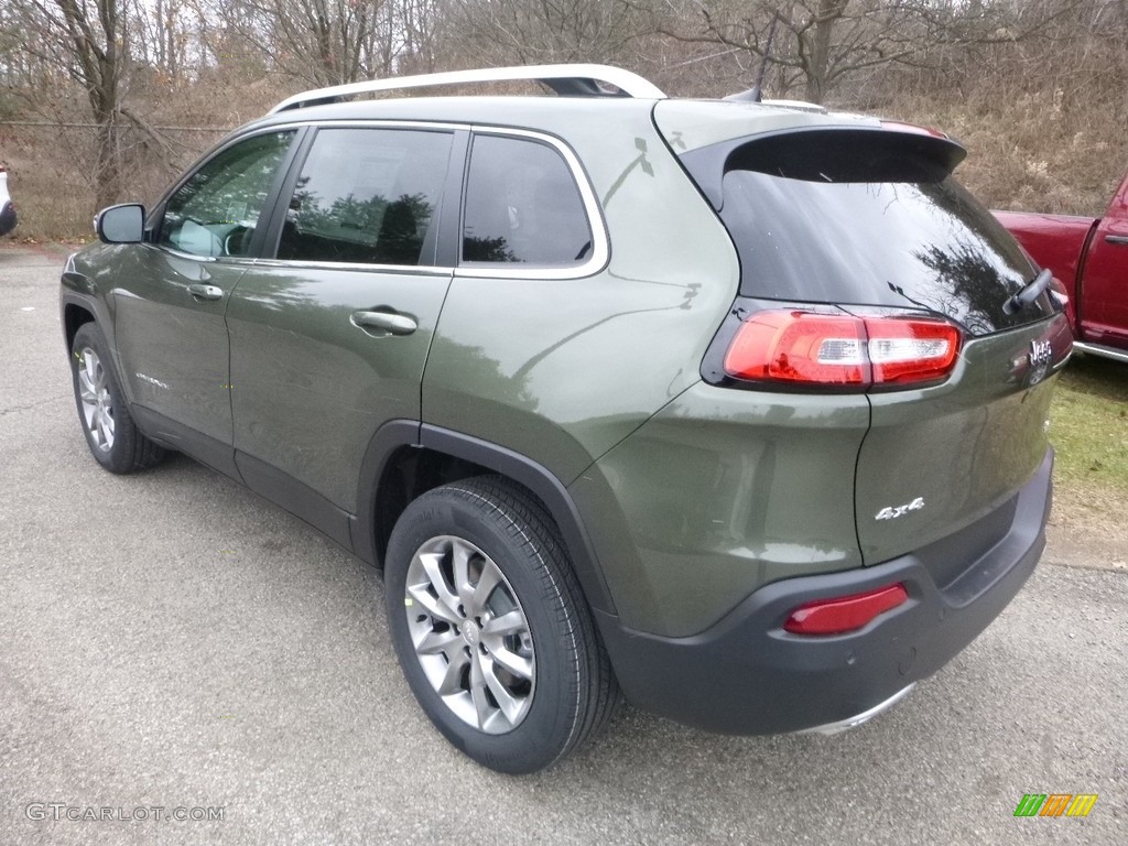 2018 Cherokee Limited 4x4 - Olive Green Pearl / Black photo #3