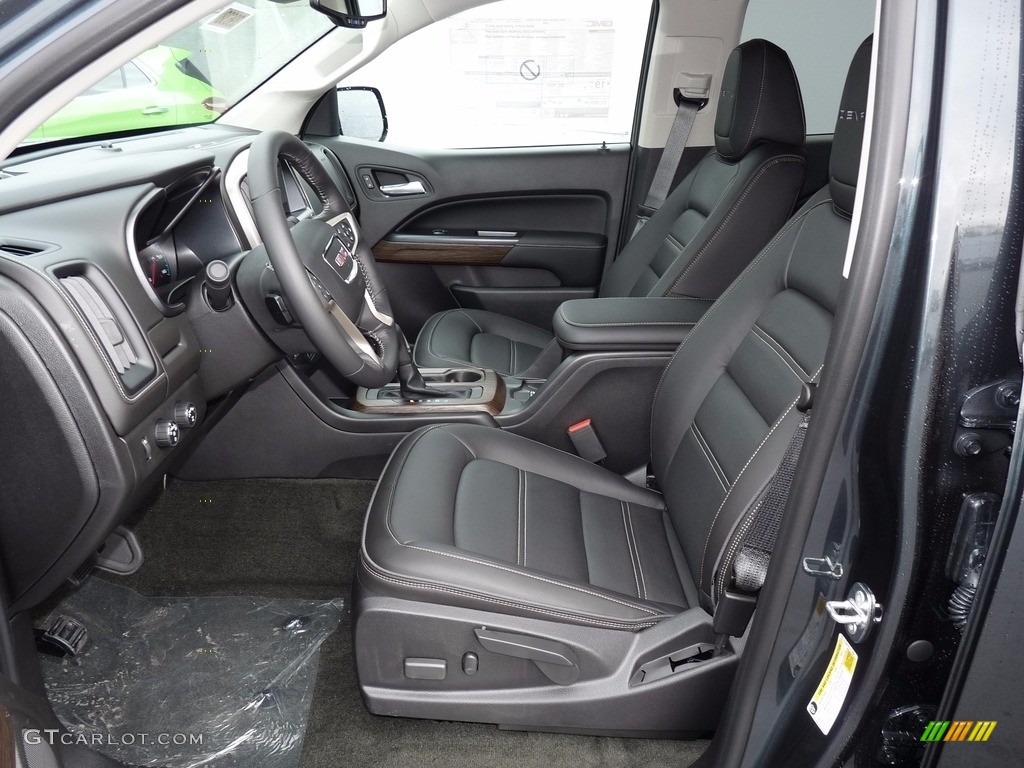 Jet Black Interior 2018 GMC Canyon Denali Crew Cab 4x4 Photo #124288761