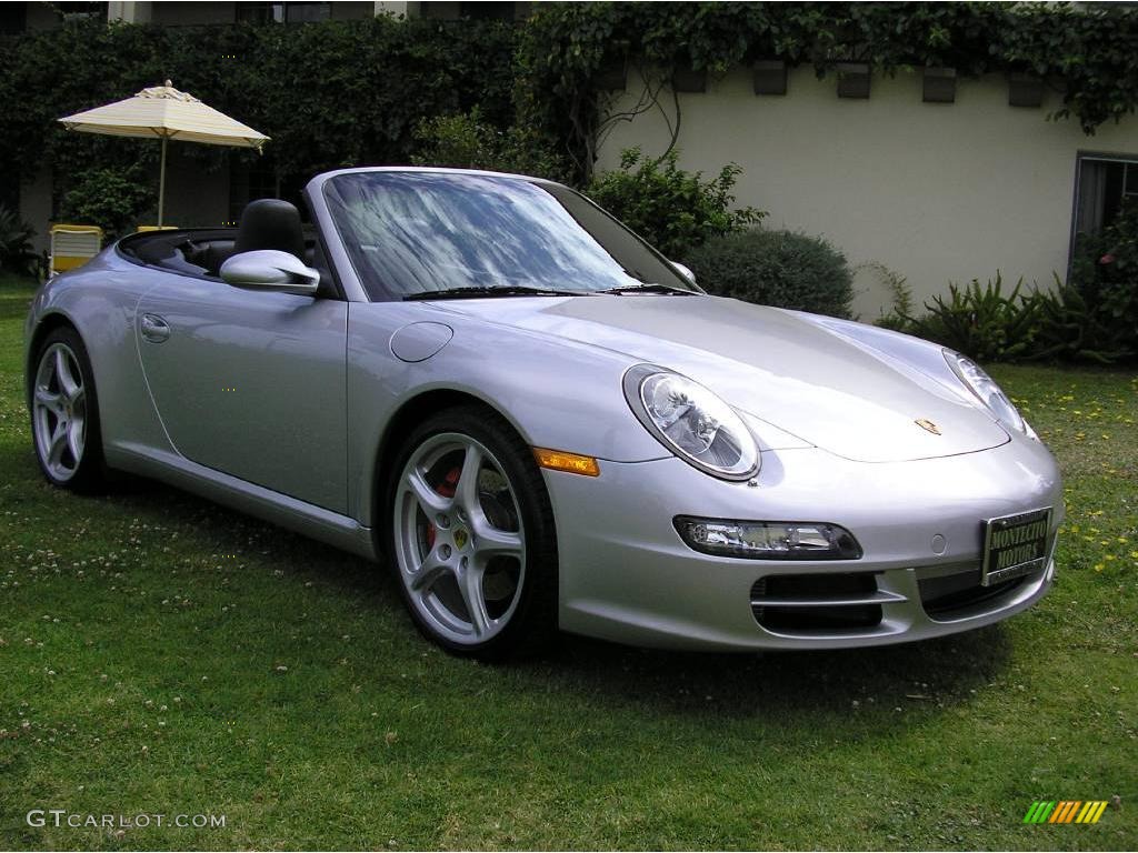 2007 911 Carrera S Cabriolet - Arctic Silver Metallic / Black photo #20