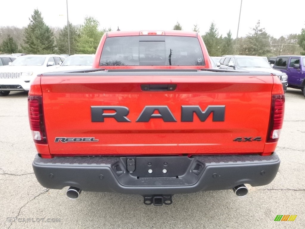2018 1500 Rebel Crew Cab 4x4 - Flame Red / Black photo #4