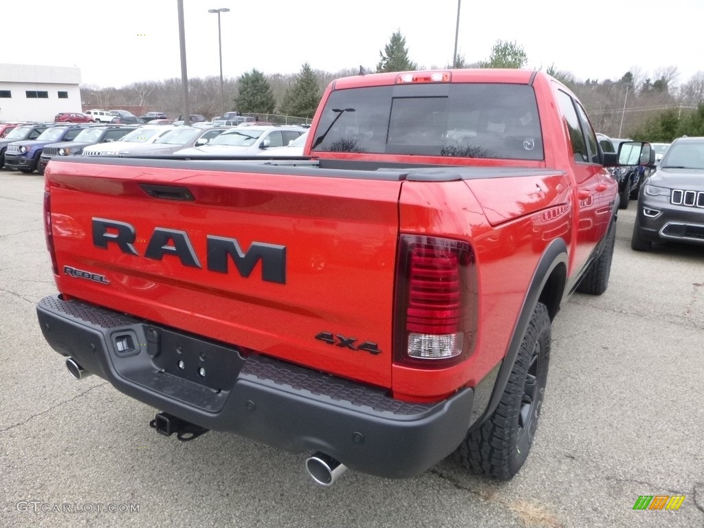 2018 1500 Rebel Crew Cab 4x4 - Flame Red / Black photo #5