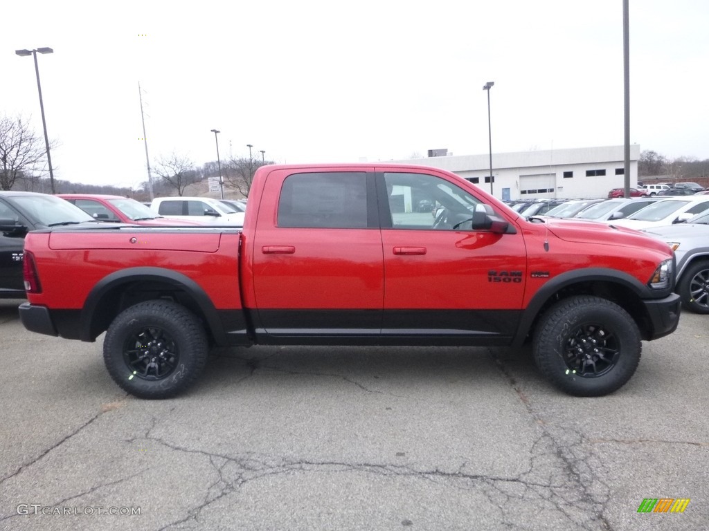 2018 1500 Rebel Crew Cab 4x4 - Flame Red / Black photo #6