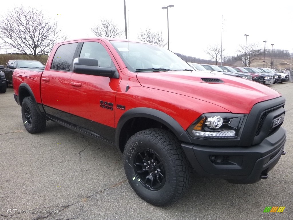 2018 1500 Rebel Crew Cab 4x4 - Flame Red / Black photo #7