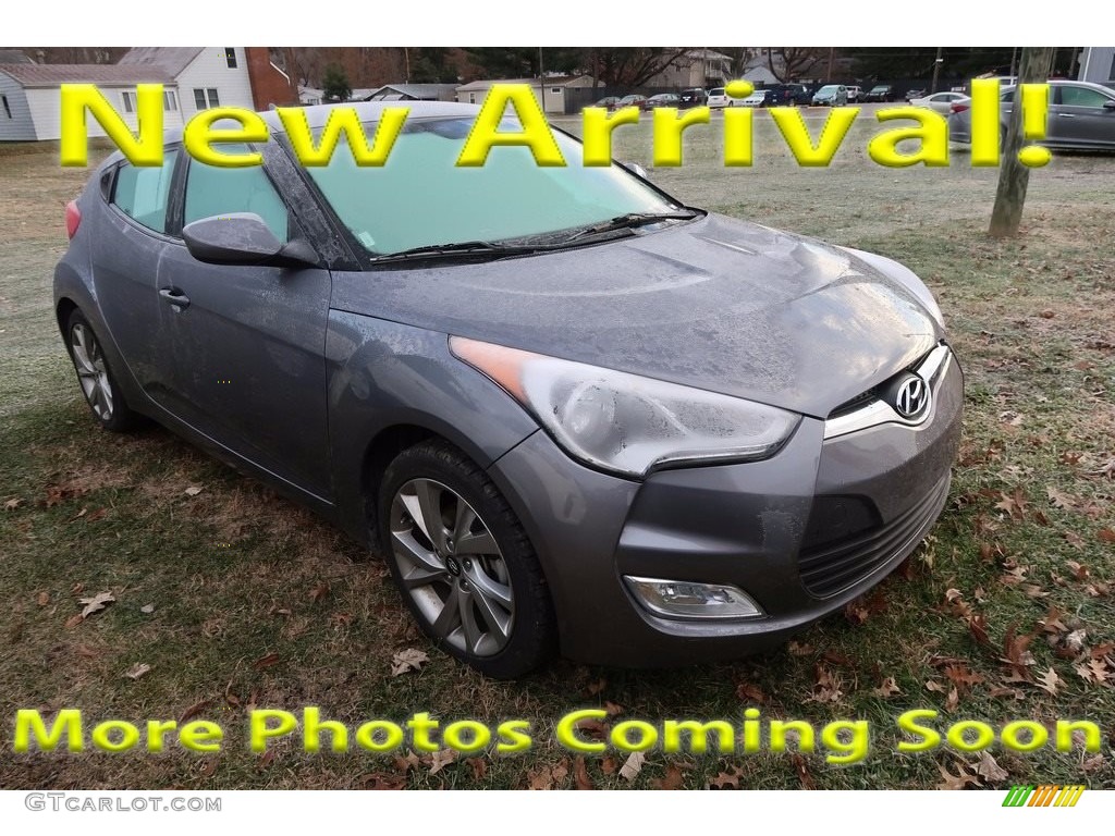2017 Veloster  - Triathlon Gray / Black photo #1