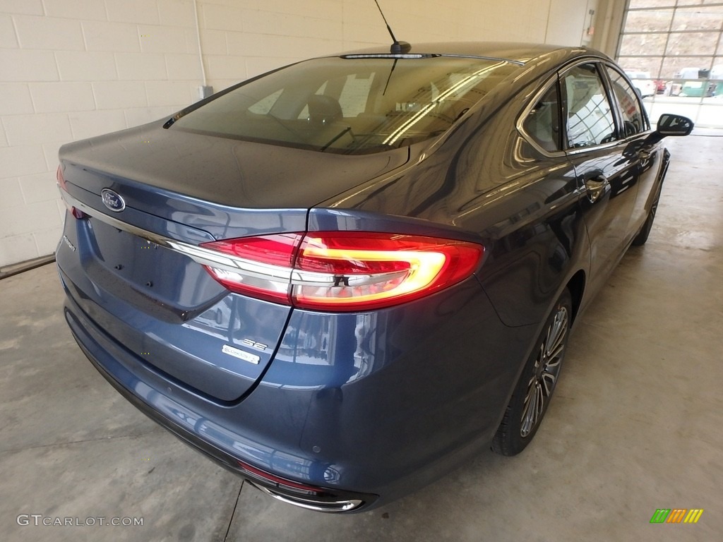 Blue Metallic 2018 Ford Fusion SE Exterior Photo #124296444