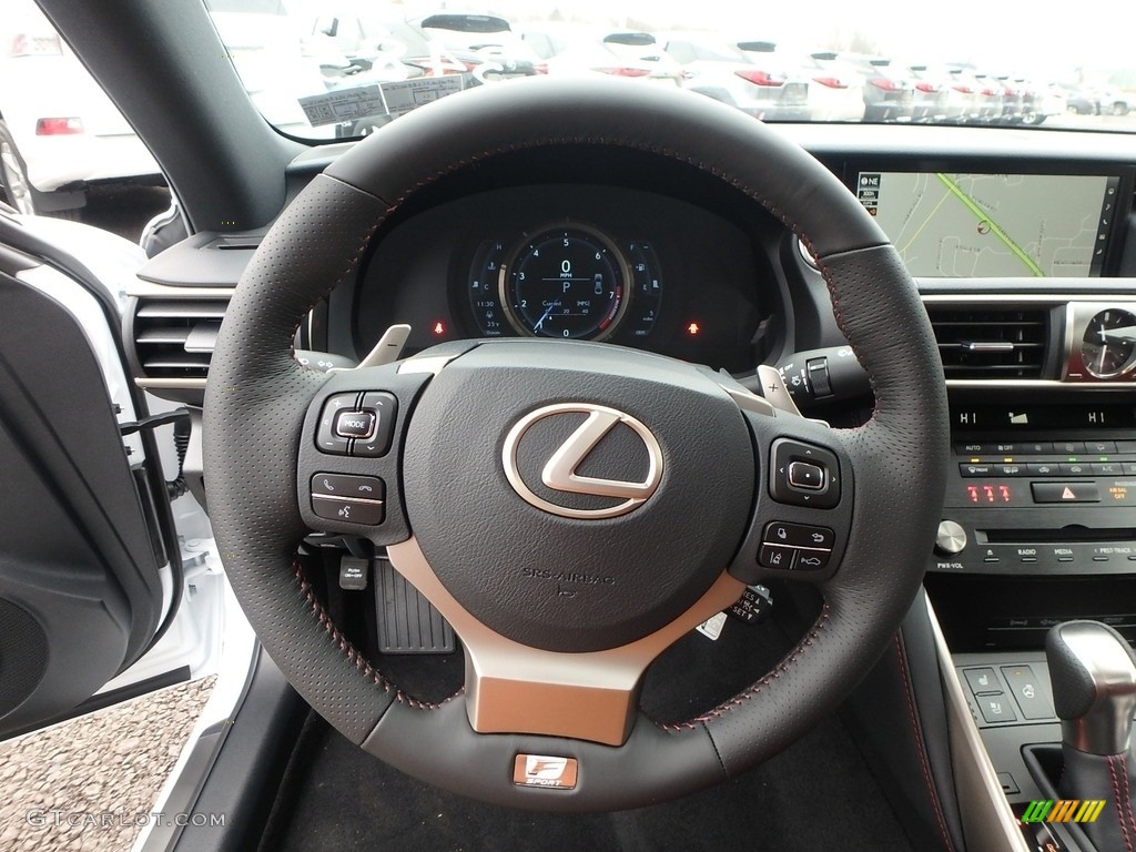 2018 Lexus IS 300 F Sport AWD Rioja Red Steering Wheel Photo #124296861