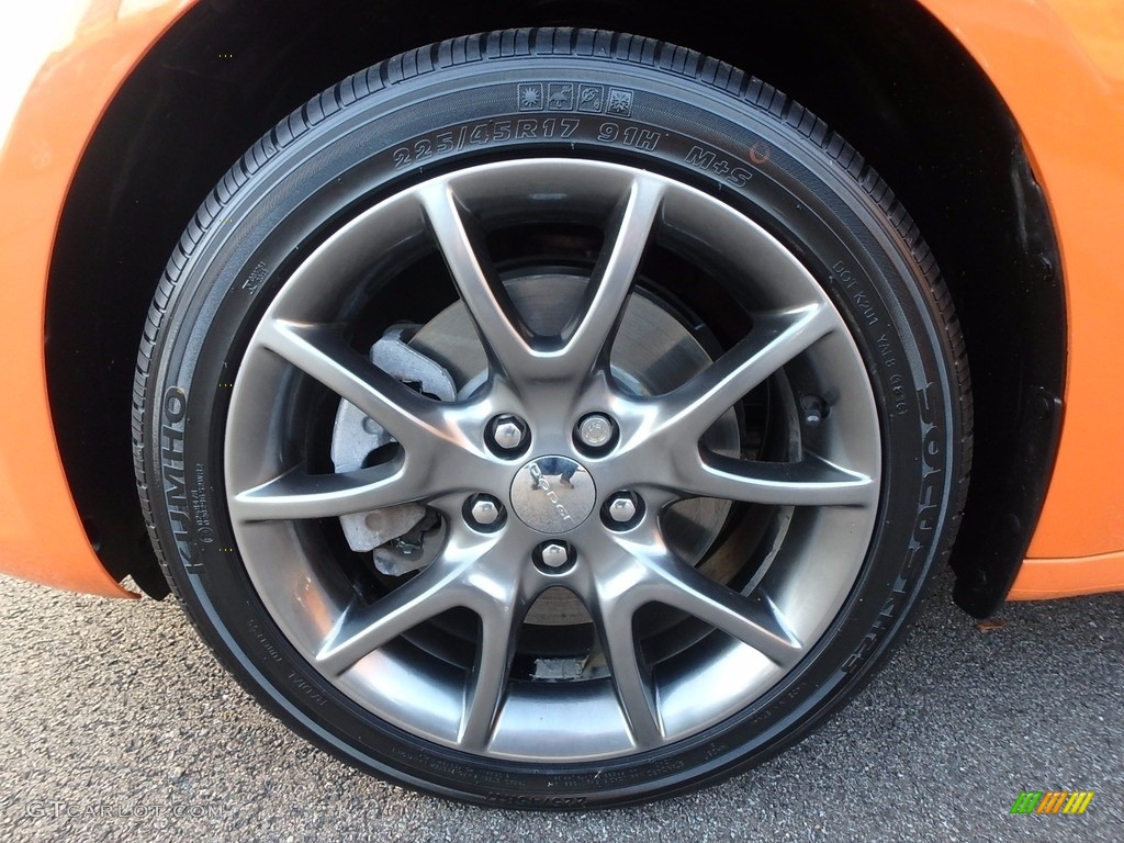 2014 Dart SXT - Header Orange / Black/Light Tungsten photo #9