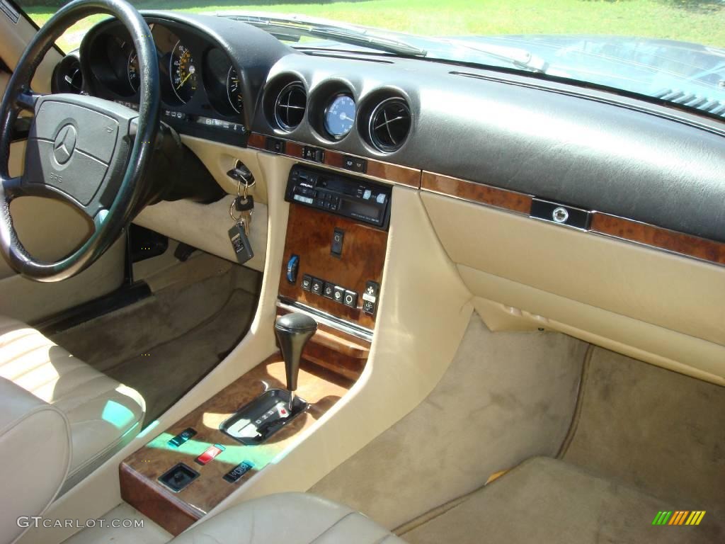 1988 SL Class 560 SL Roadster - Diamond Blue Metallic / Parchment photo #16