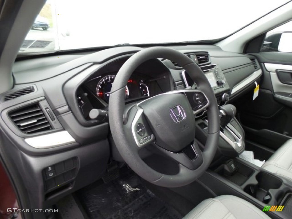 2018 Honda CR-V LX AWD Gray Dashboard Photo #124297773