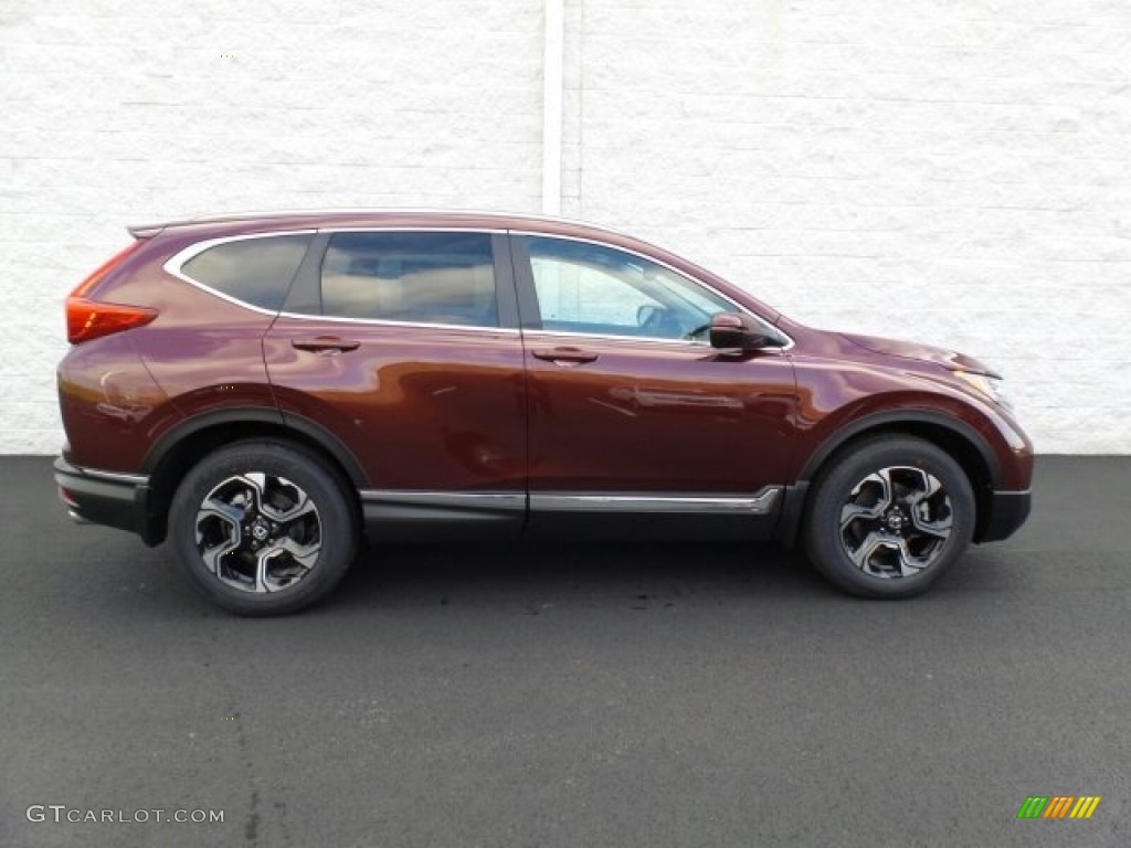 2018 CR-V Touring AWD - Basque Red Pearl II / Gray photo #4