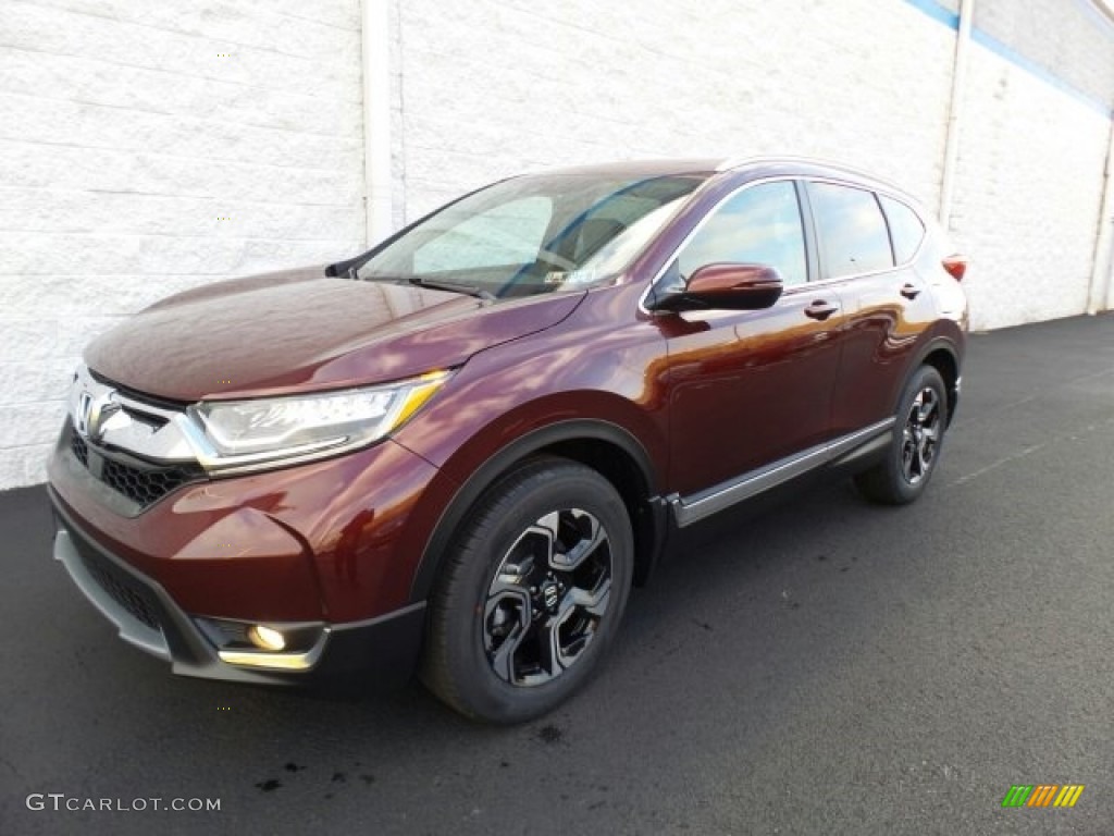2018 CR-V Touring AWD - Basque Red Pearl II / Gray photo #8