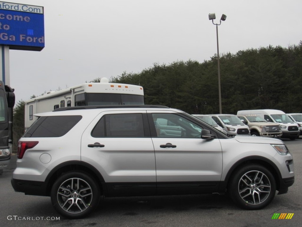 2018 Explorer Sport 4WD - Ingot Silver / Ebony Black photo #6