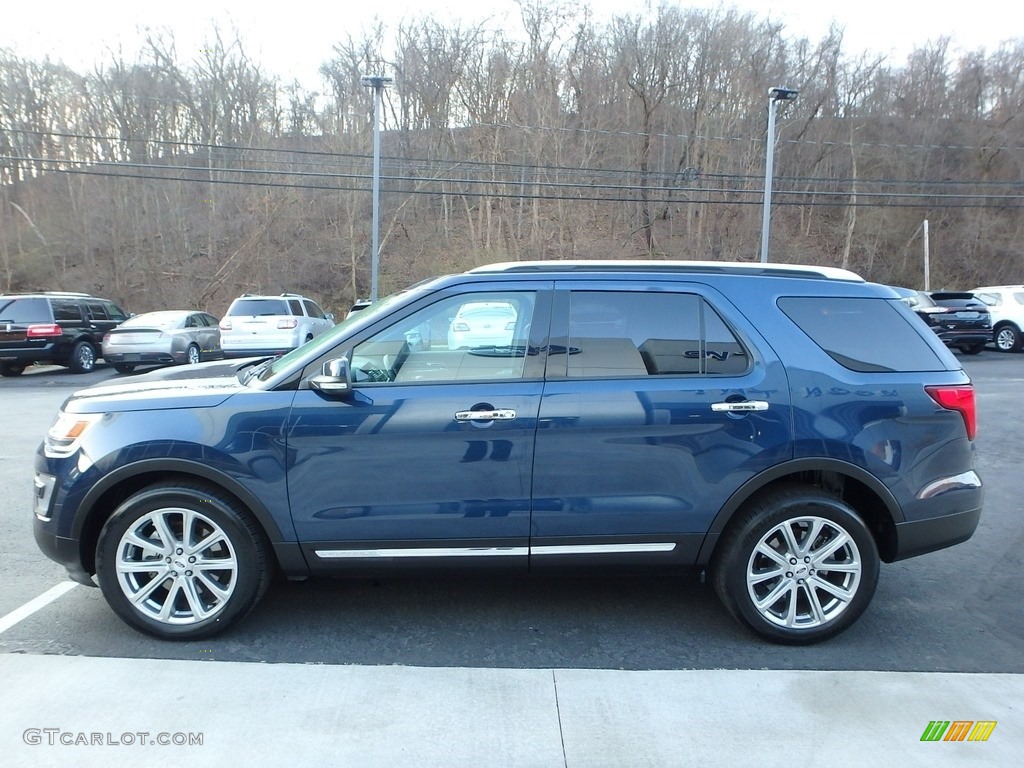 2017 Explorer Limited 4WD - Blue Jeans / Ebony Black photo #6