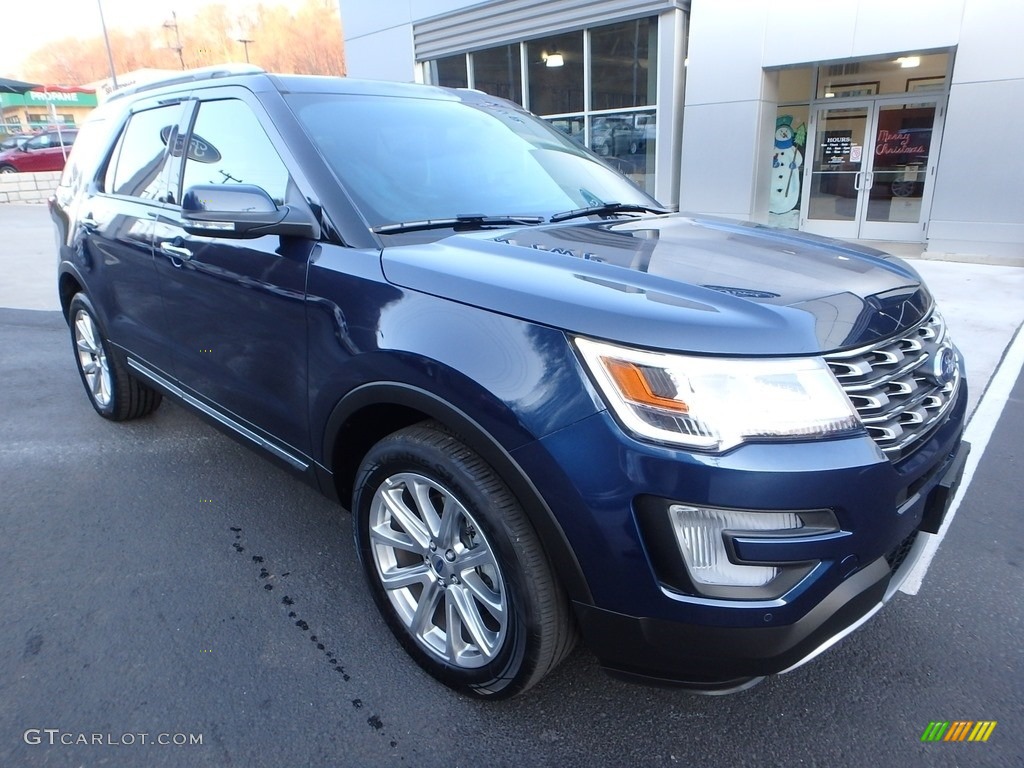 2017 Explorer Limited 4WD - Blue Jeans / Ebony Black photo #9