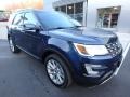 2017 Blue Jeans Ford Explorer Limited 4WD  photo #9