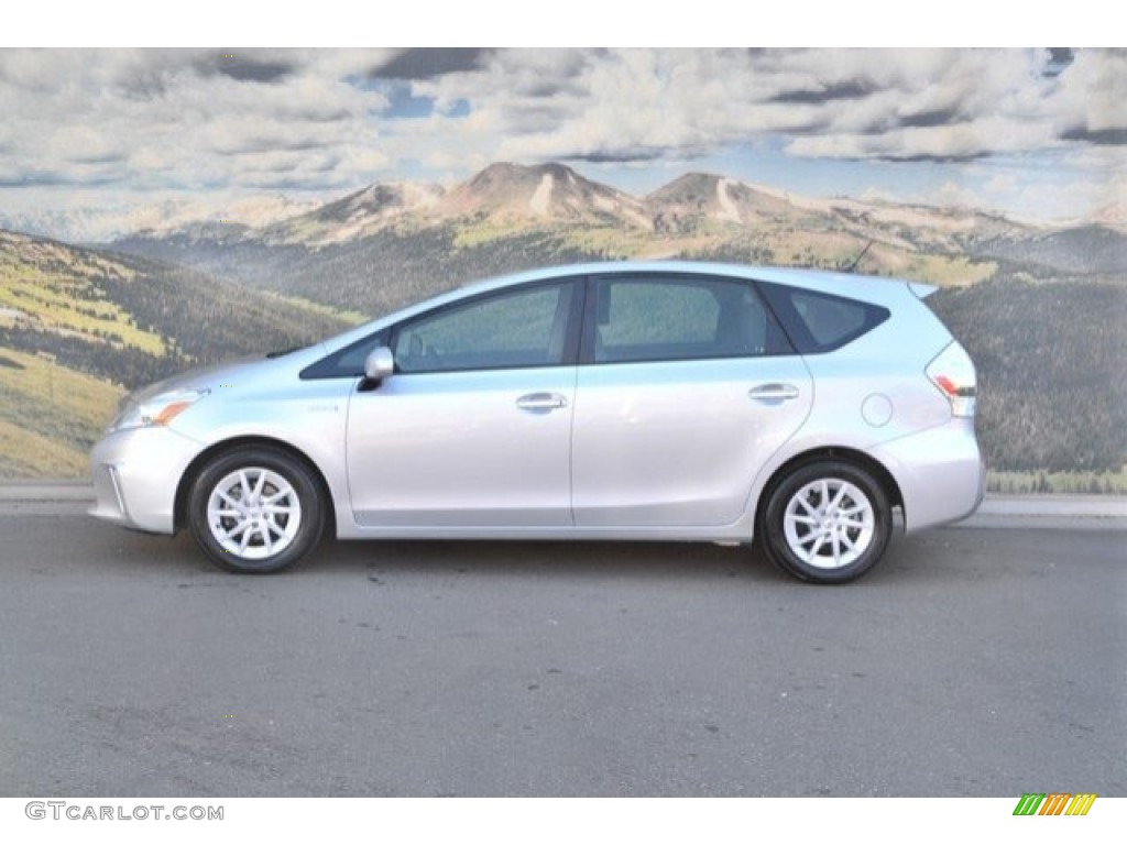 2013 Prius v Two Hybrid - Classic Silver Metallic / Misty Gray photo #6