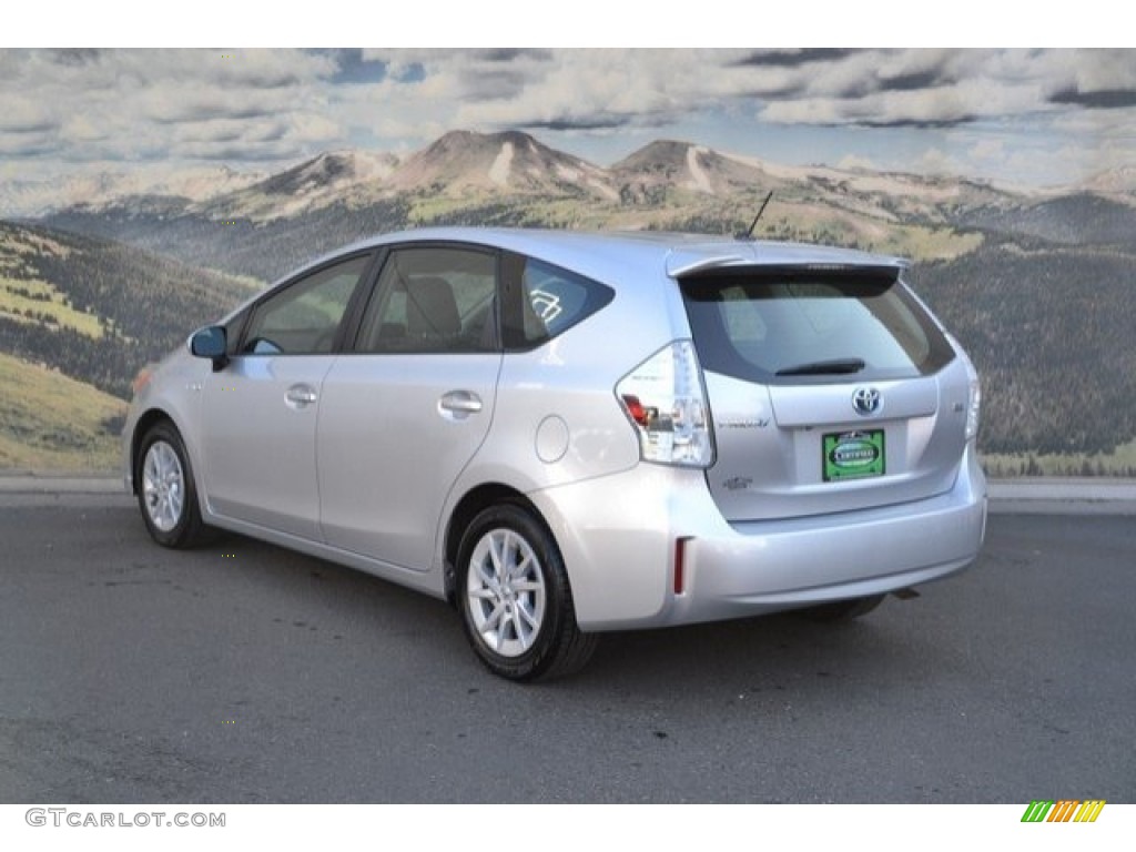 2013 Prius v Two Hybrid - Classic Silver Metallic / Misty Gray photo #8