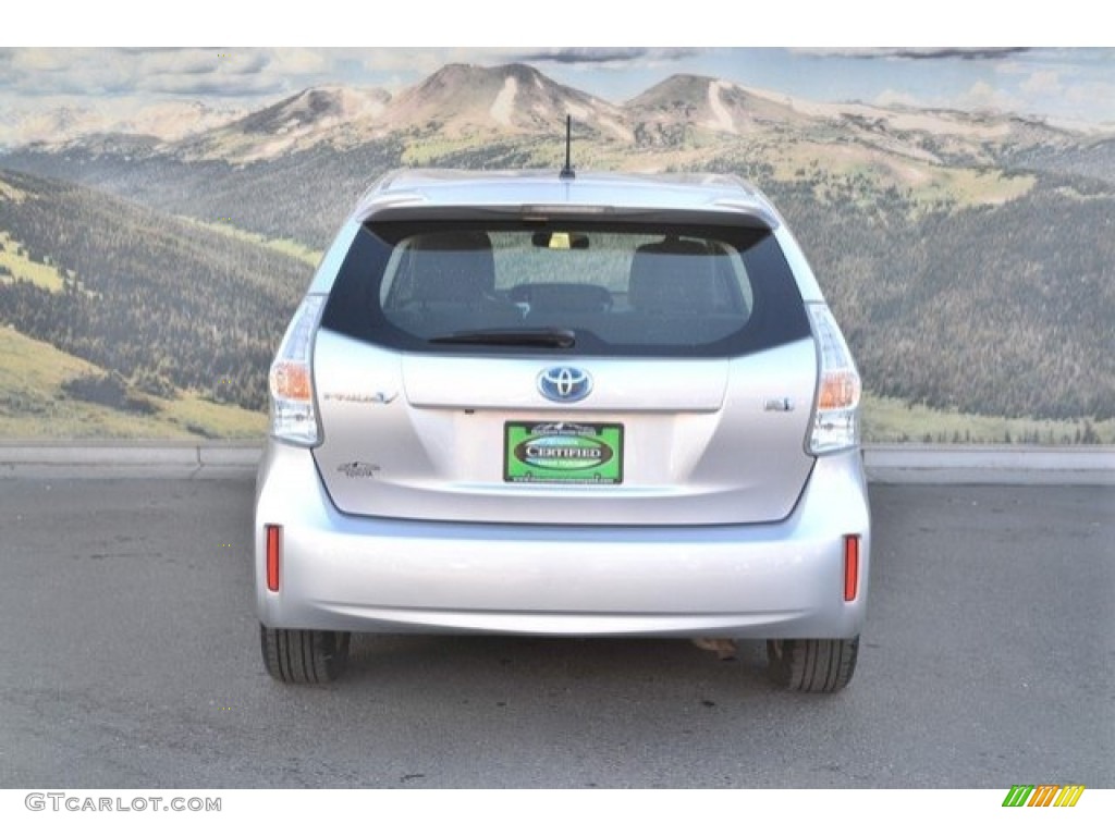 2013 Prius v Two Hybrid - Classic Silver Metallic / Misty Gray photo #9