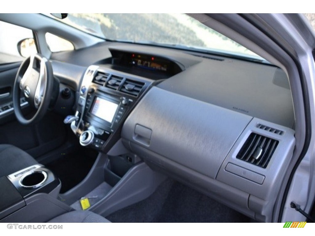 2013 Prius v Two Hybrid - Classic Silver Metallic / Misty Gray photo #16