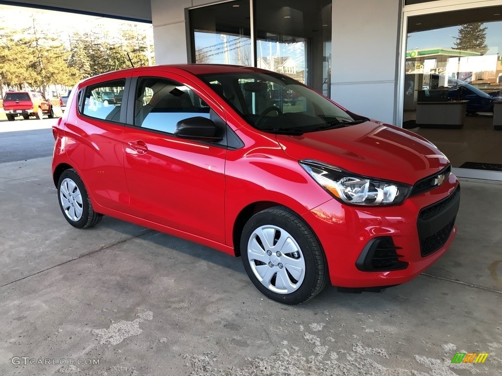 Red Hot 2018 Chevrolet Spark LS Exterior Photo #124306346