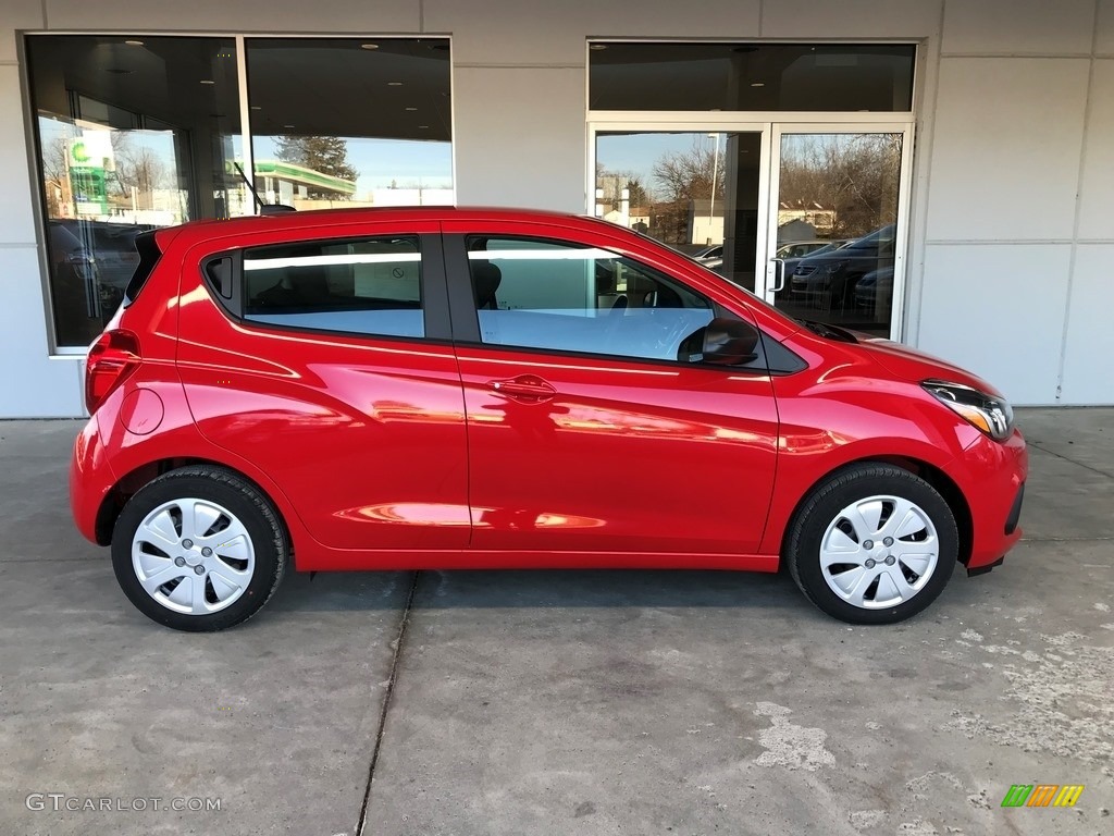 Red Hot 2018 Chevrolet Spark LS Exterior Photo #124306406