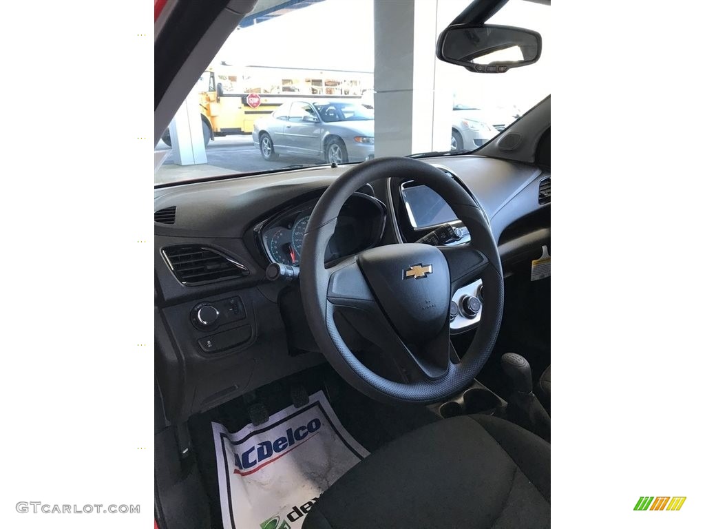 2018 Chevrolet Spark LS Jet Black Steering Wheel Photo #124306688