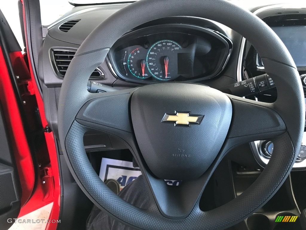 2018 Chevrolet Spark LS Jet Black Steering Wheel Photo #124306715