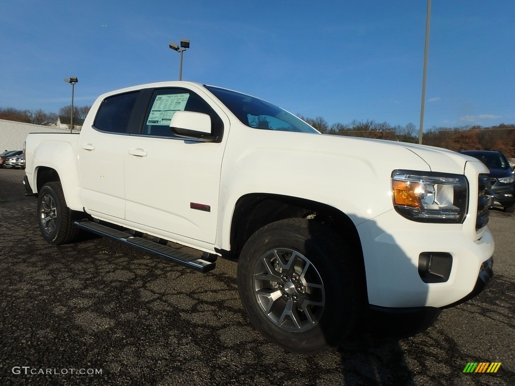 Summit White 2018 GMC Canyon All Terrain Crew Cab 4x4 Exterior Photo #124307129